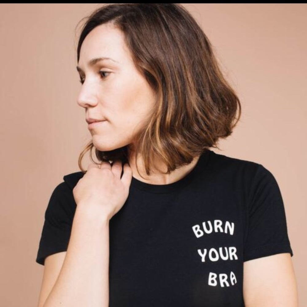 The Bee & The Fox burn your bra tee